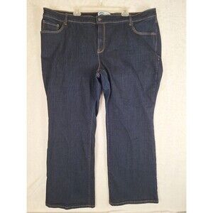 Women's 28 Short Old Navy Boot Cut Jeans Secret Slim Pockets 48x29 Dark Wash